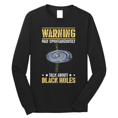 Black Hole Space Light Galaxy Universe Milky Way Gravity Long Sleeve Shirt