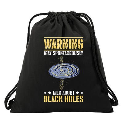 Black Hole Space Light Galaxy Universe Milky Way Gravity Drawstring Bag