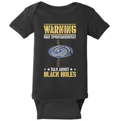 Black Hole Space Light Galaxy Universe Milky Way Gravity Baby Bodysuit