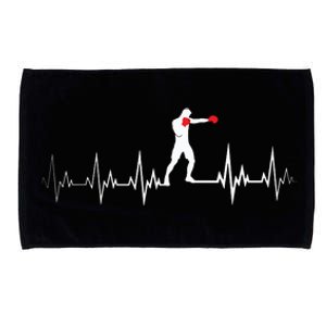 Boxing Heartbeat Sports Lover Outfit Microfiber Hand Towel