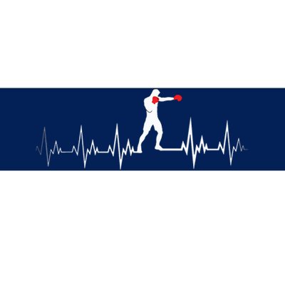 Boxing Heartbeat Sports Lover Outfit Bumper Sticker