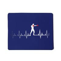 Boxing Heartbeat Sports Lover Outfit Mousepad