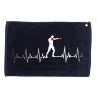 Boxing Heartbeat Sports Lover Outfit Grommeted Golf Towel