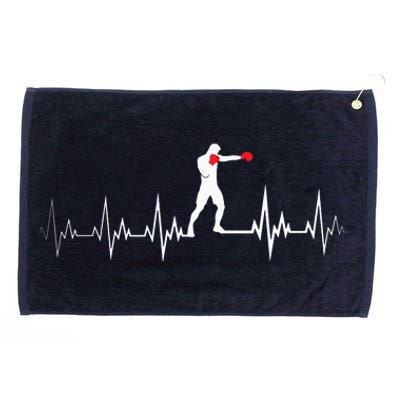 Boxing Heartbeat Sports Lover Outfit Grommeted Golf Towel