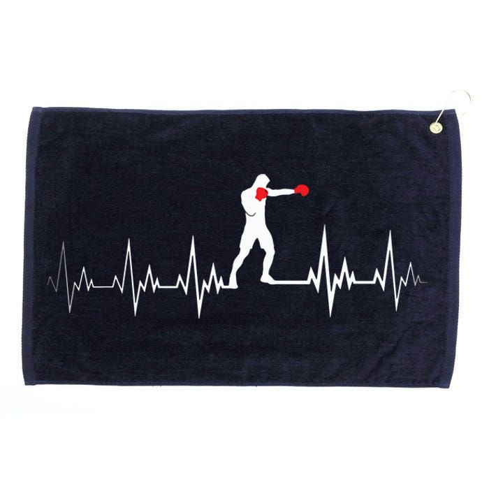 Boxing Heartbeat Sports Lover Outfit Grommeted Golf Towel