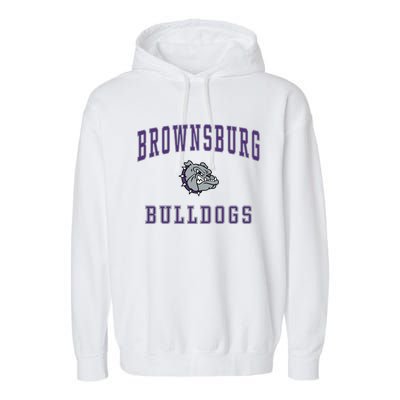 Brownsburg High School Bulldogs Gift C1 Garment-Dyed Fleece Hoodie