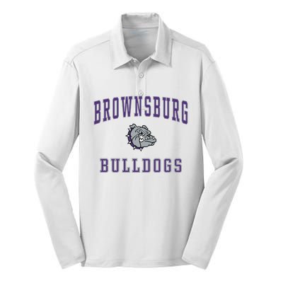 Brownsburg High School Bulldogs Gift C1 Silk Touch Performance Long Sleeve Polo