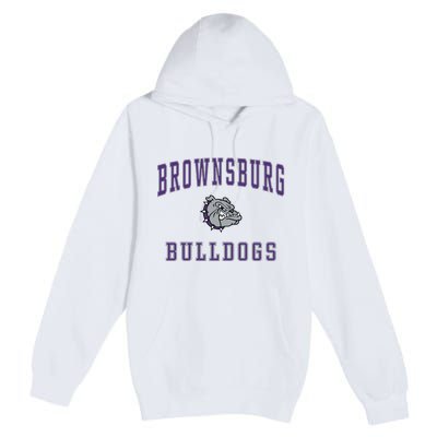 Brownsburg High School Bulldogs Gift C1 Premium Pullover Hoodie