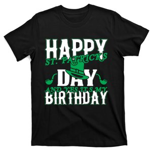 Birthday Happy St. Patricks Day Birthday Gift Design T-Shirt