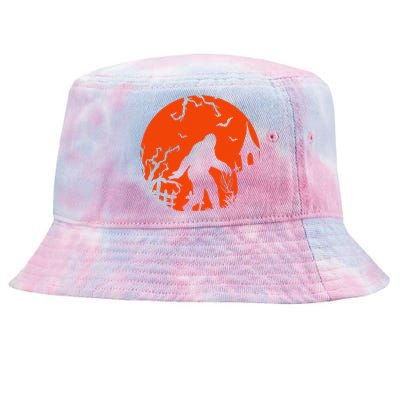 Bigfoot Halloween Sasquatch Hiking Gift Tie-Dyed Bucket Hat