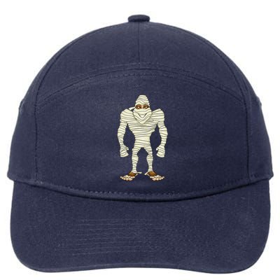 Bigfoot Halloween Sasquatch Mummy Costume 7-Panel Snapback Hat