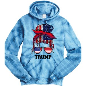 Bandana Headscarf Sunglasses Girl Trump Tie Dye Hoodie