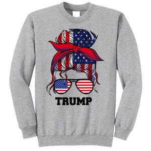 Bandana Headscarf Sunglasses Girl Trump Tall Sweatshirt