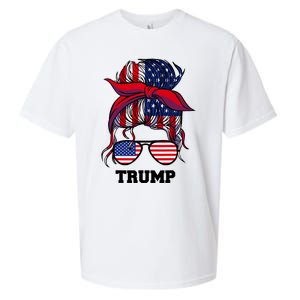 Bandana Headscarf Sunglasses Girl Trump Sueded Cloud Jersey T-Shirt