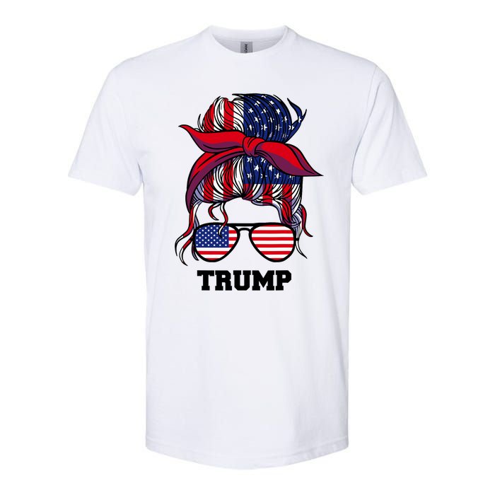 Bandana Headscarf Sunglasses Girl Trump Softstyle CVC T-Shirt