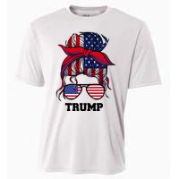 Bandana Headscarf Sunglasses Girl Trump Cooling Performance Crew T-Shirt