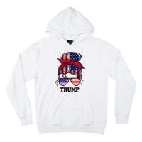 Bandana Headscarf Sunglasses Girl Trump Hoodie