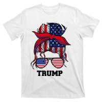 Bandana Headscarf Sunglasses Girl Trump T-Shirt