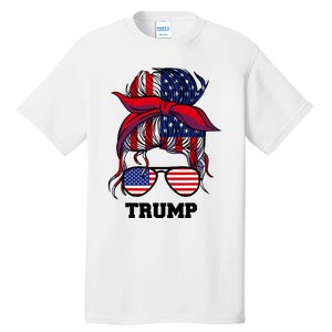 Bandana Headscarf Sunglasses Girl Trump Tall T-Shirt