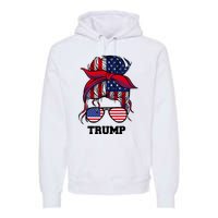 Bandana Headscarf Sunglasses Girl Trump Premium Hoodie