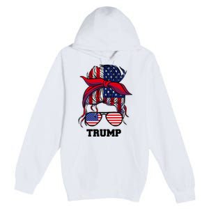 Bandana Headscarf Sunglasses Girl Trump Premium Pullover Hoodie