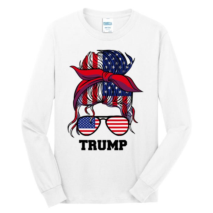 Bandana Headscarf Sunglasses Girl Trump Tall Long Sleeve T-Shirt