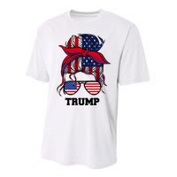 Bandana Headscarf Sunglasses Girl Trump Performance Sprint T-Shirt