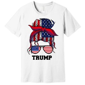 Bandana Headscarf Sunglasses Girl Trump Premium T-Shirt