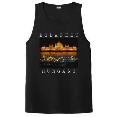 Budapest Hungary Skyline Souvenir Vintage PosiCharge Competitor Tank