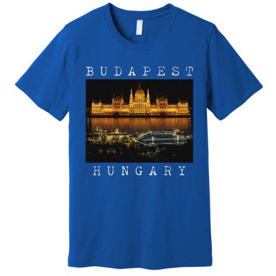 Budapest Hungary Skyline Souvenir Vintage Premium T-Shirt