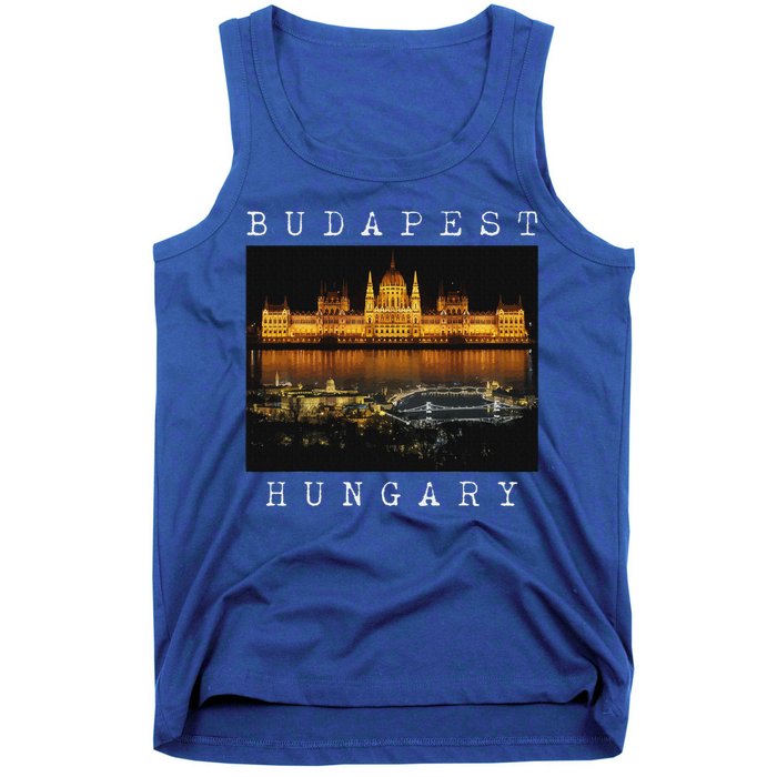 Budapest Hungary Skyline Souvenir Vintage Tank Top