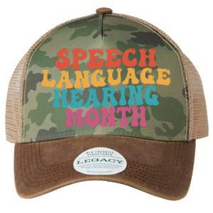 Better Hearing Speech Language Hearing Month Legacy Tie Dye Trucker Hat