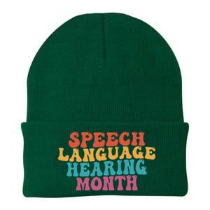 Better Hearing Speech Language Hearing Month Knit Cap Winter Beanie