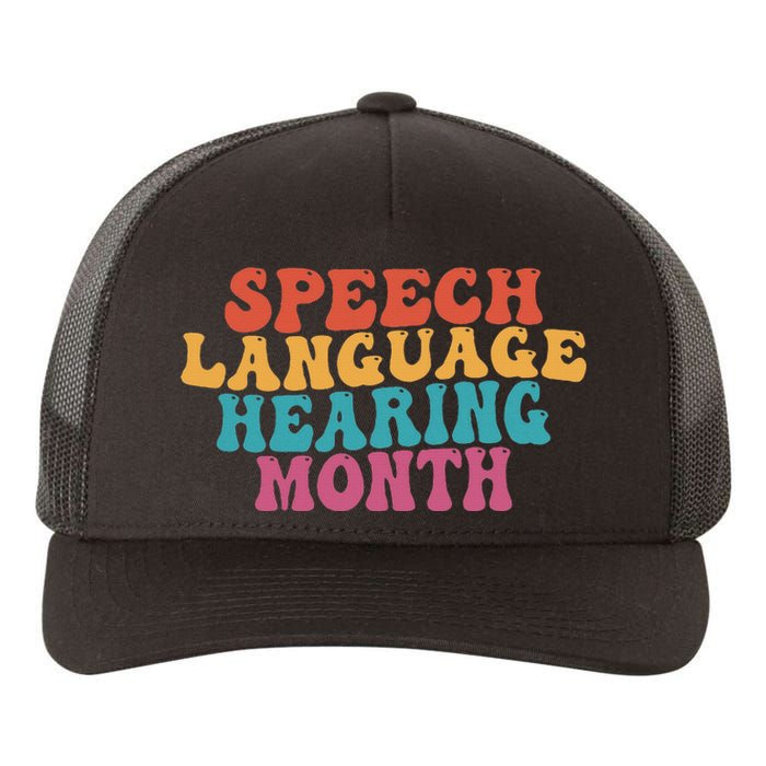 Better Hearing Speech Language Hearing Month Yupoong Adult 5-Panel Trucker Hat