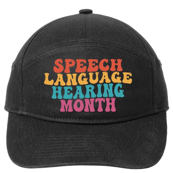 Better Hearing Speech Language Hearing Month 7-Panel Snapback Hat