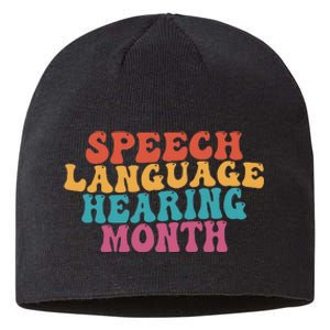 Better Hearing Speech Language Hearing Month Sustainable Beanie