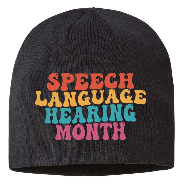 Better Hearing Speech Language Hearing Month Sustainable Beanie