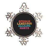 Better Hearing Speech Language Hearing Month Metallic Star Ornament