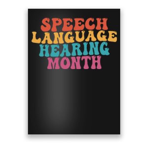 Better Hearing Speech Language Hearing Month Poster