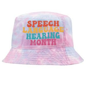 Better Hearing Speech Language Hearing Month Tie-Dyed Bucket Hat