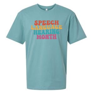 Better Hearing Speech Language Hearing Month Sueded Cloud Jersey T-Shirt