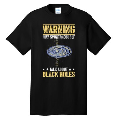 Black Hole Space Light Galaxy Universe Milky Way Gravity Tall T-Shirt