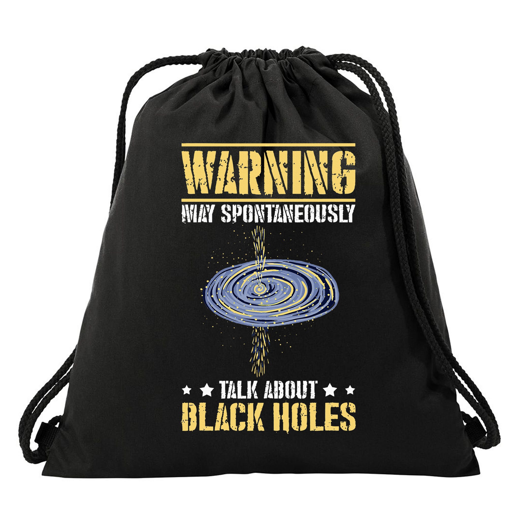 Black Hole Space Light Galaxy Universe Milky Way Gravity Drawstring Bag