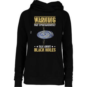 Black Hole Space Light Galaxy Universe Milky Way Gravity Womens Funnel Neck Pullover Hood