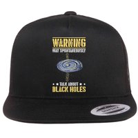 Black Hole Space Light Galaxy Universe Milky Way Gravity Flat Bill Trucker Hat