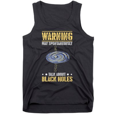 Black Hole Space Light Galaxy Universe Milky Way Gravity Tank Top