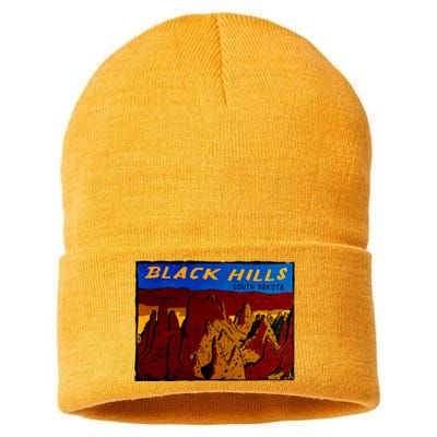 Black Hill South Dakota Sustainable Knit Beanie