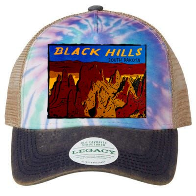 Black Hill South Dakota Legacy Tie Dye Trucker Hat