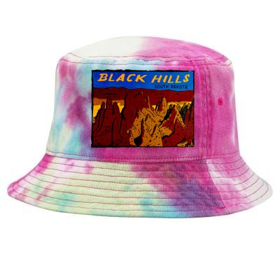 Black Hill South Dakota Tie-Dyed Bucket Hat