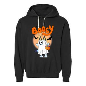 Booey Halloween Spooky Season Funny For Kids Garment-Dyed Fleece Hoodie